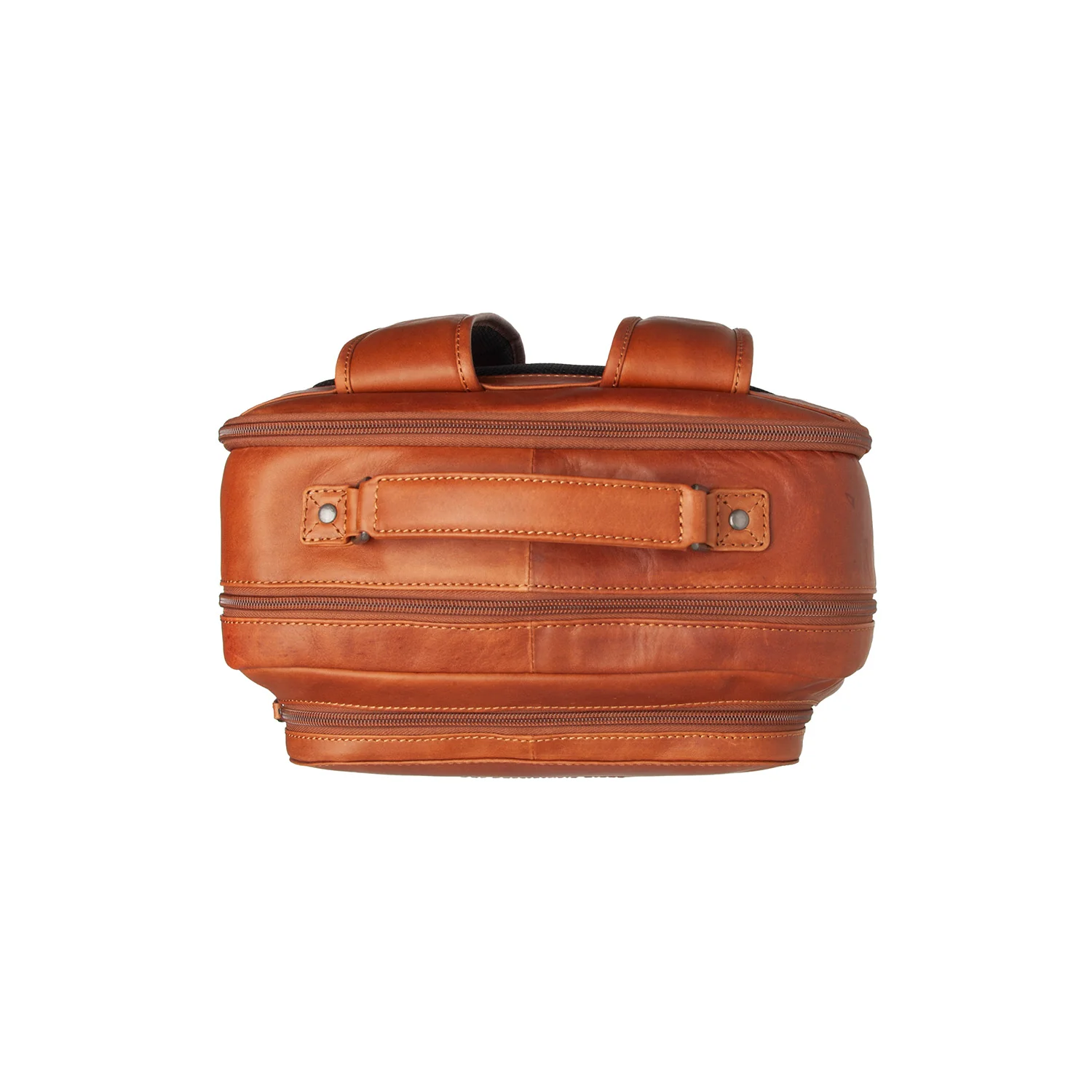 Leather Laptop Backpack Cognac Lennox - Image 4