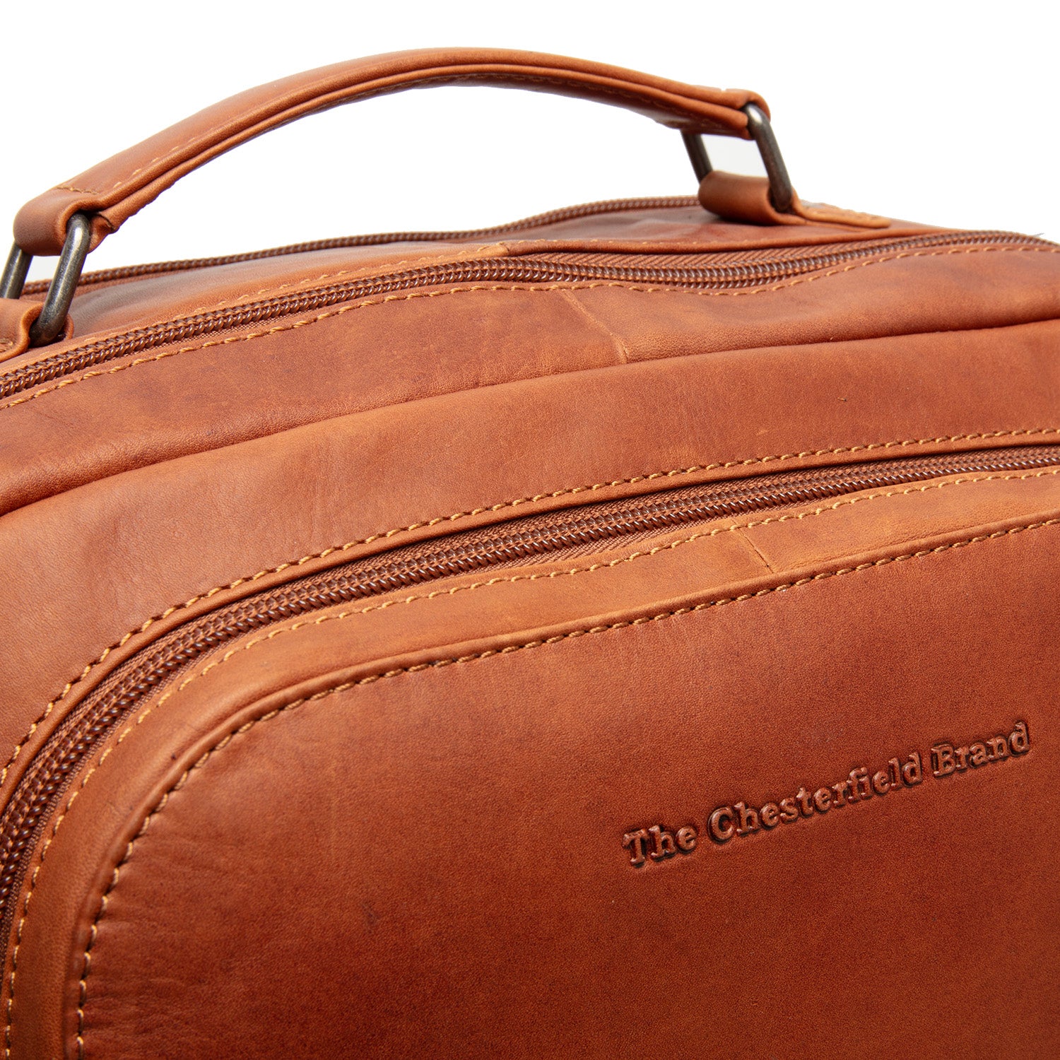 Leather Laptop Backpack Cognac Lennox - Image 6