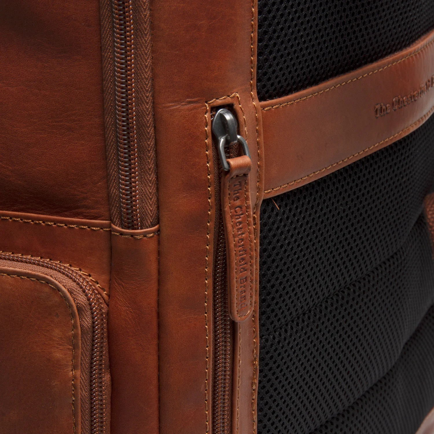 Leather Laptop Backpack Cognac Lennox - Image 7