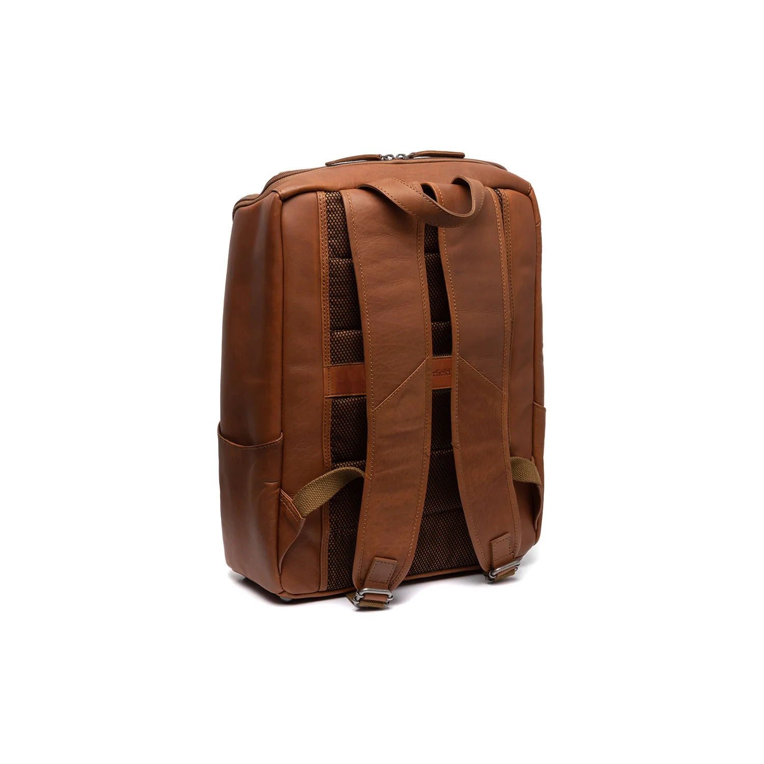 Leather Laptop Backpack Cognac Rich - Image 10