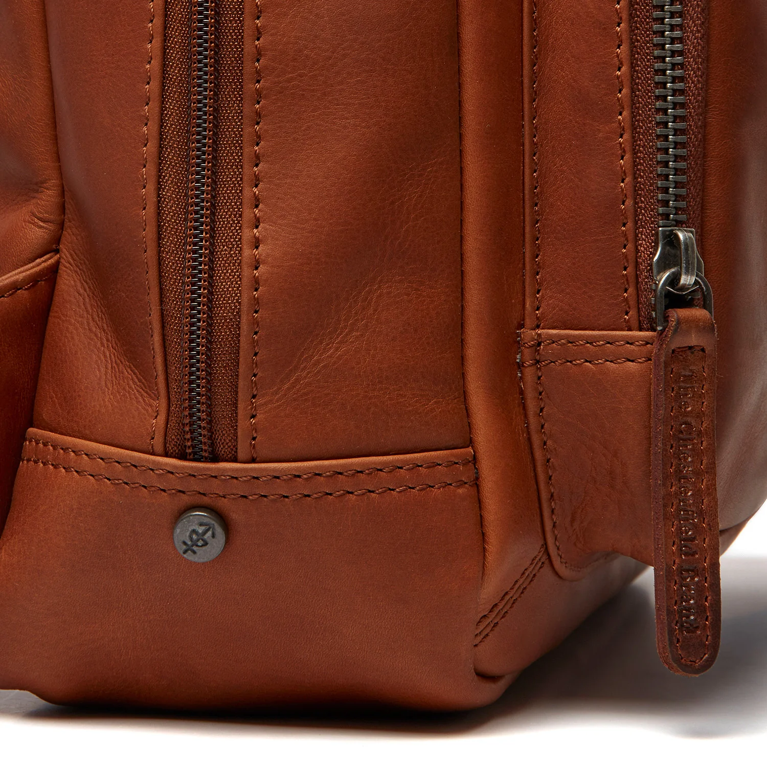 Leather Backpack Cognac Santana - Image 6