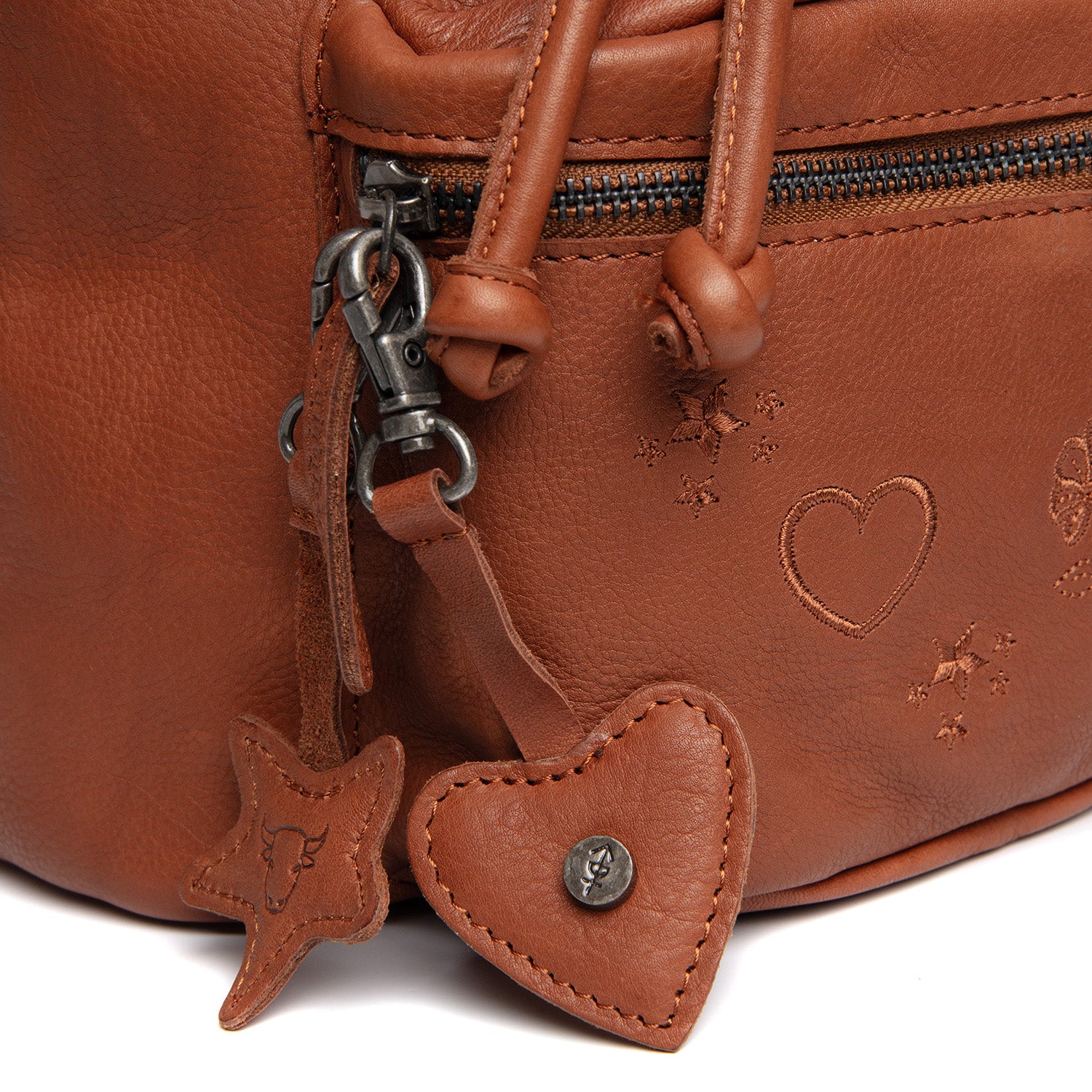 Leather Backpack Cognac Westwick - Image 4