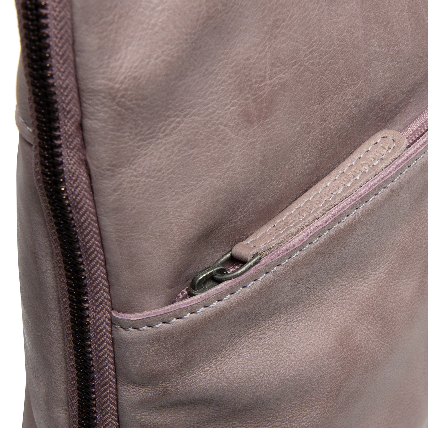 Leather Backpack Lavender Lilac Bern - Image 2