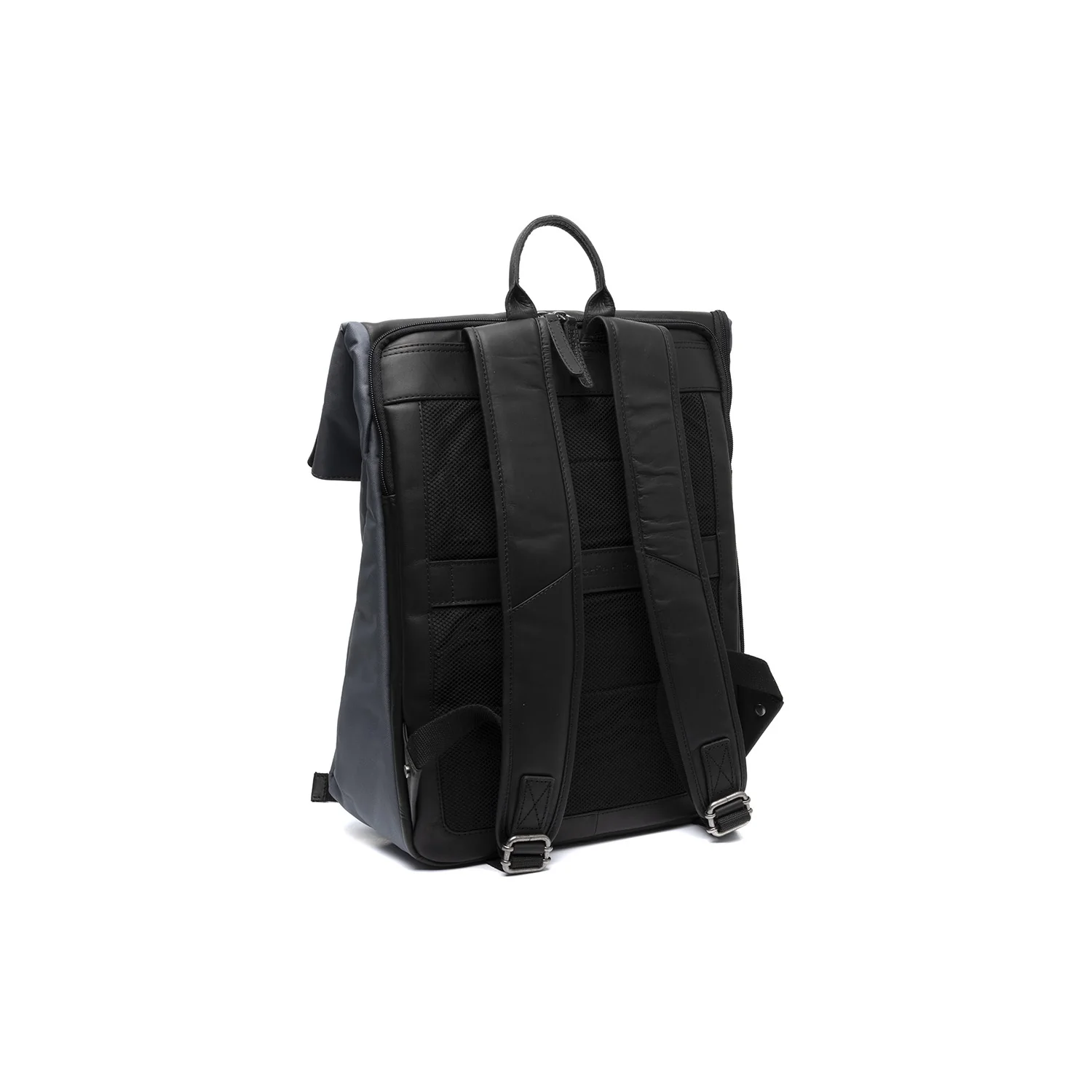 Leather Laptop Backpack Light Grey Trondheim - Image 6