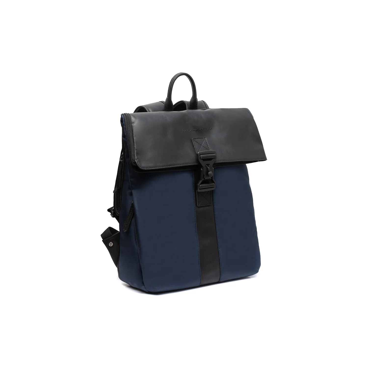 Leather Laptop Backpack Navy Trondheim