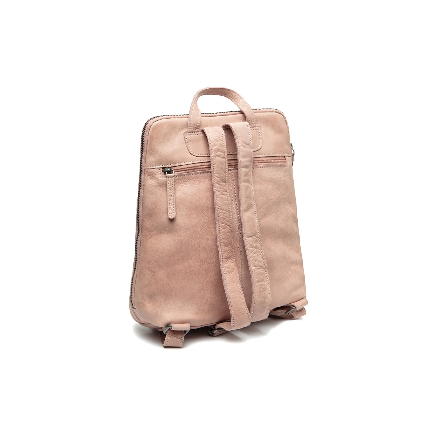 Leather Backpack Vintage Rose Bern - Image 6