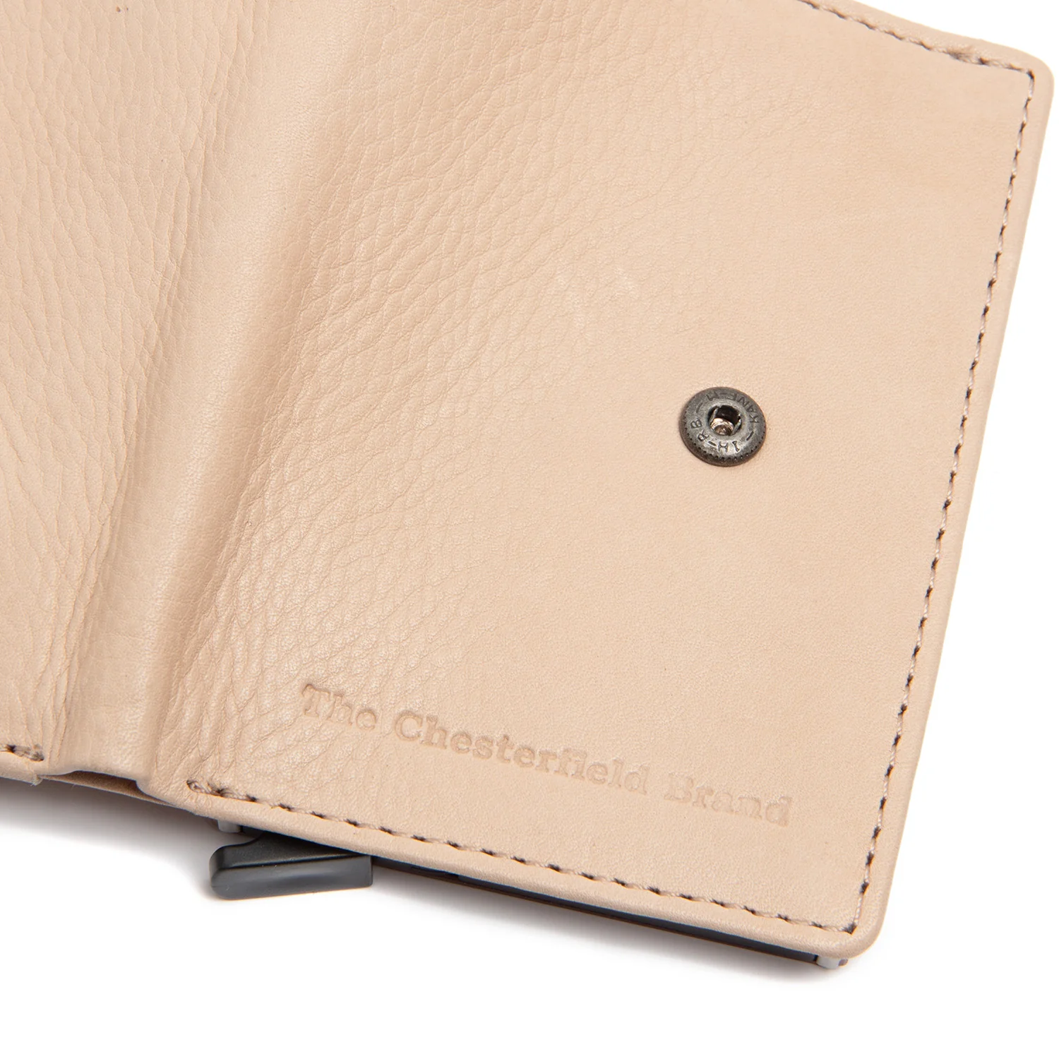 Leather Card Holder Beige Kaunas - Image 5