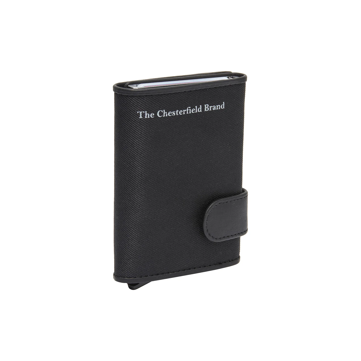 Leather Card Holder Black Delsbo - Image 5