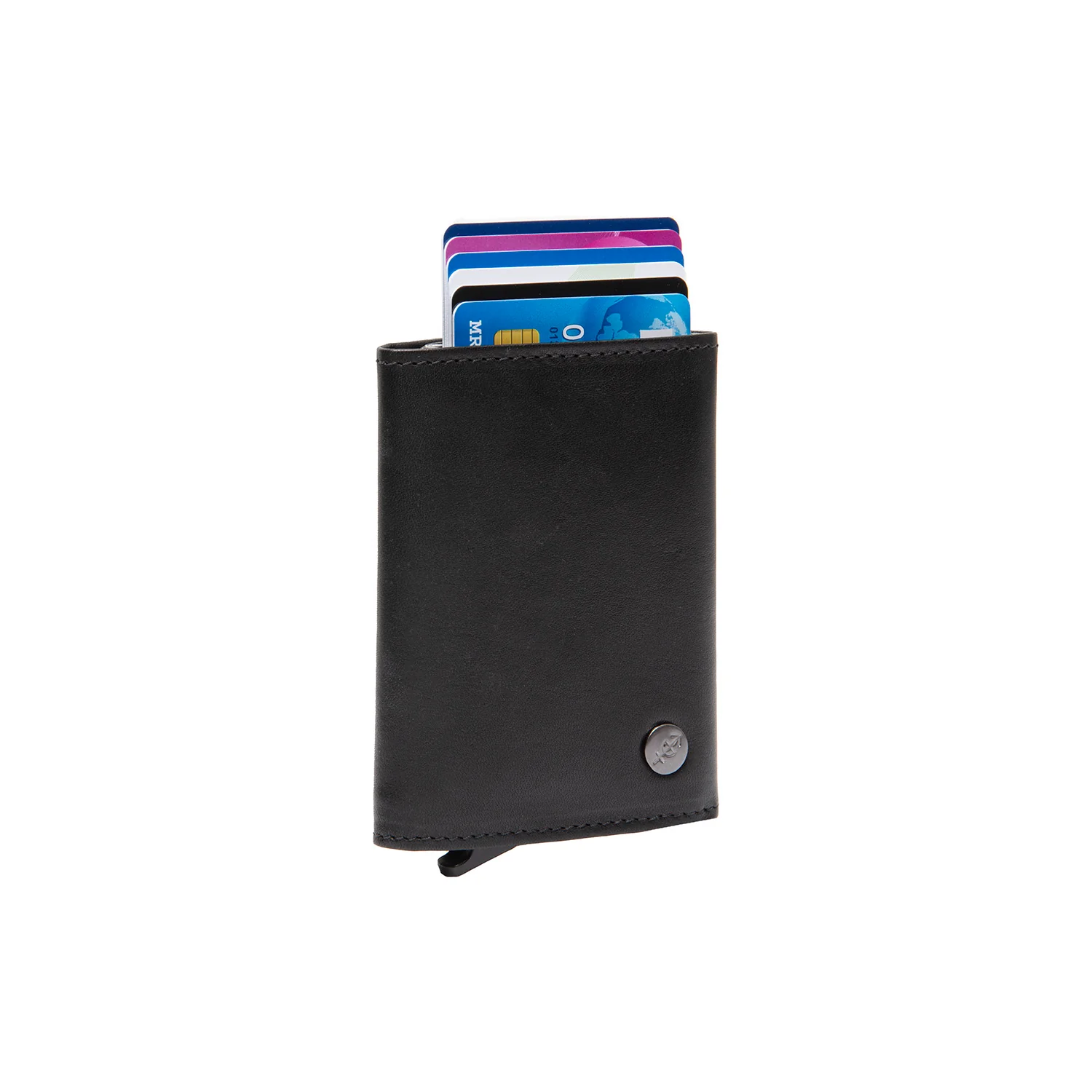 Leather Card Holder Black Gabriela