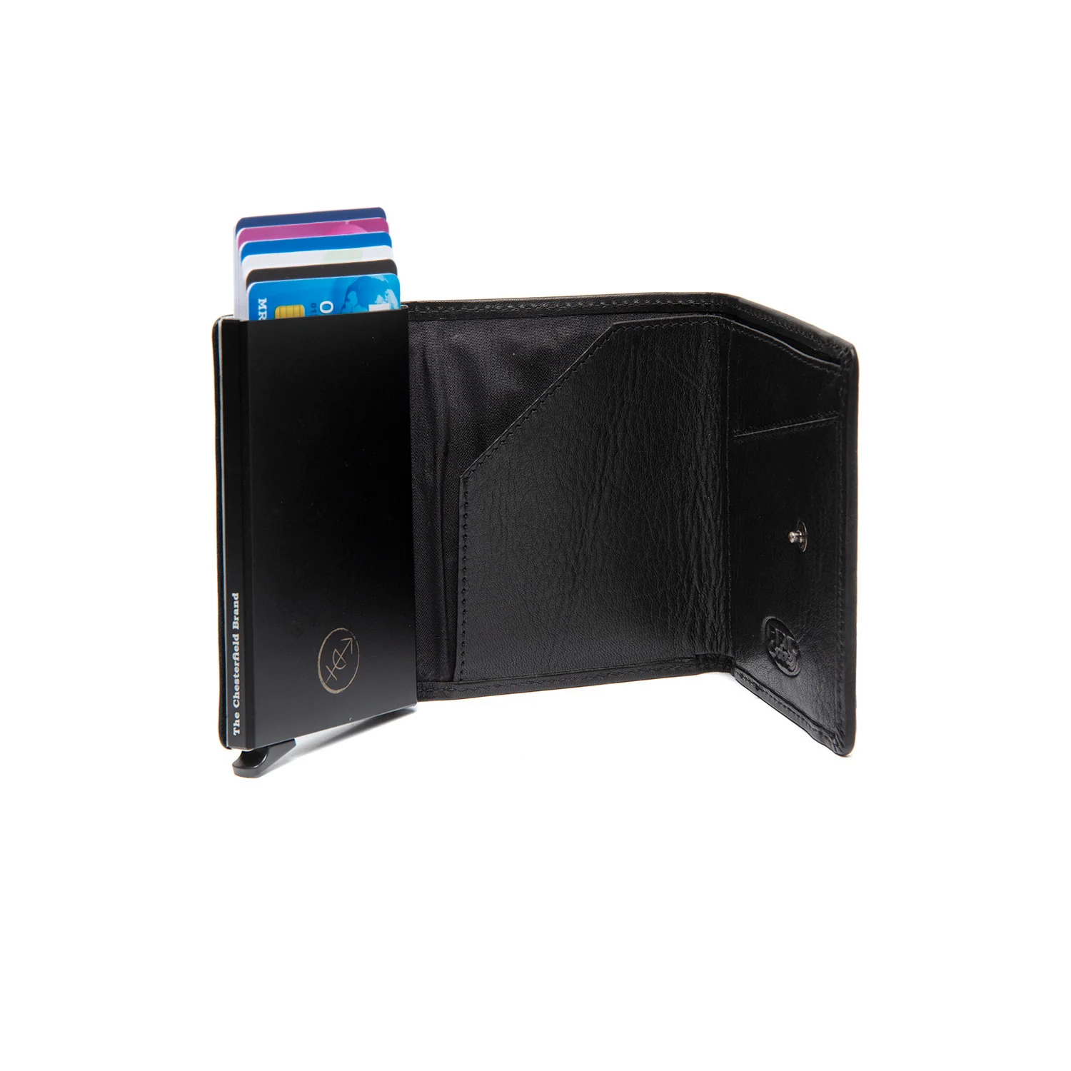 Leather Card Holder Black Gabriela - Image 3