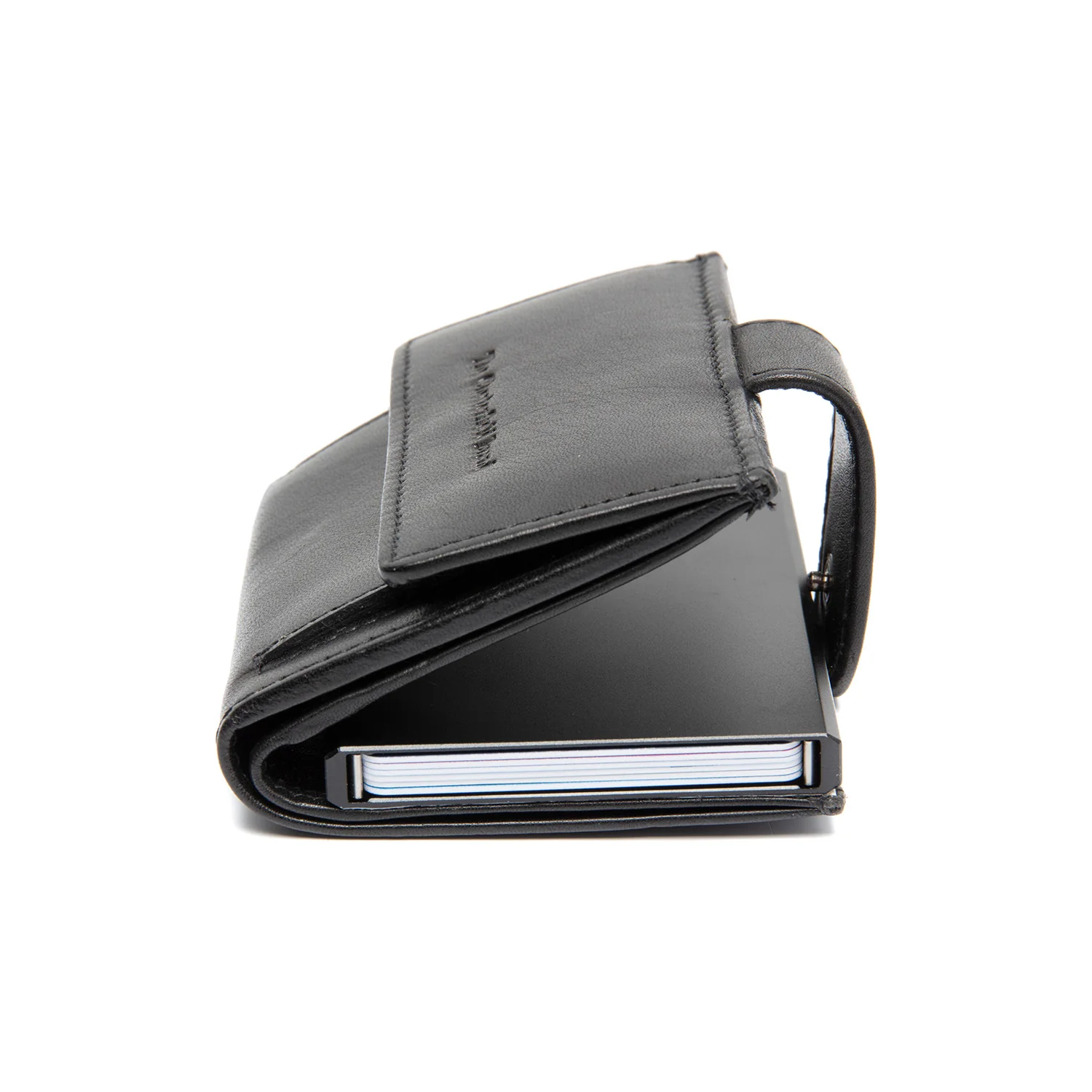 Leather Card Holder Black Lesina - Image 3