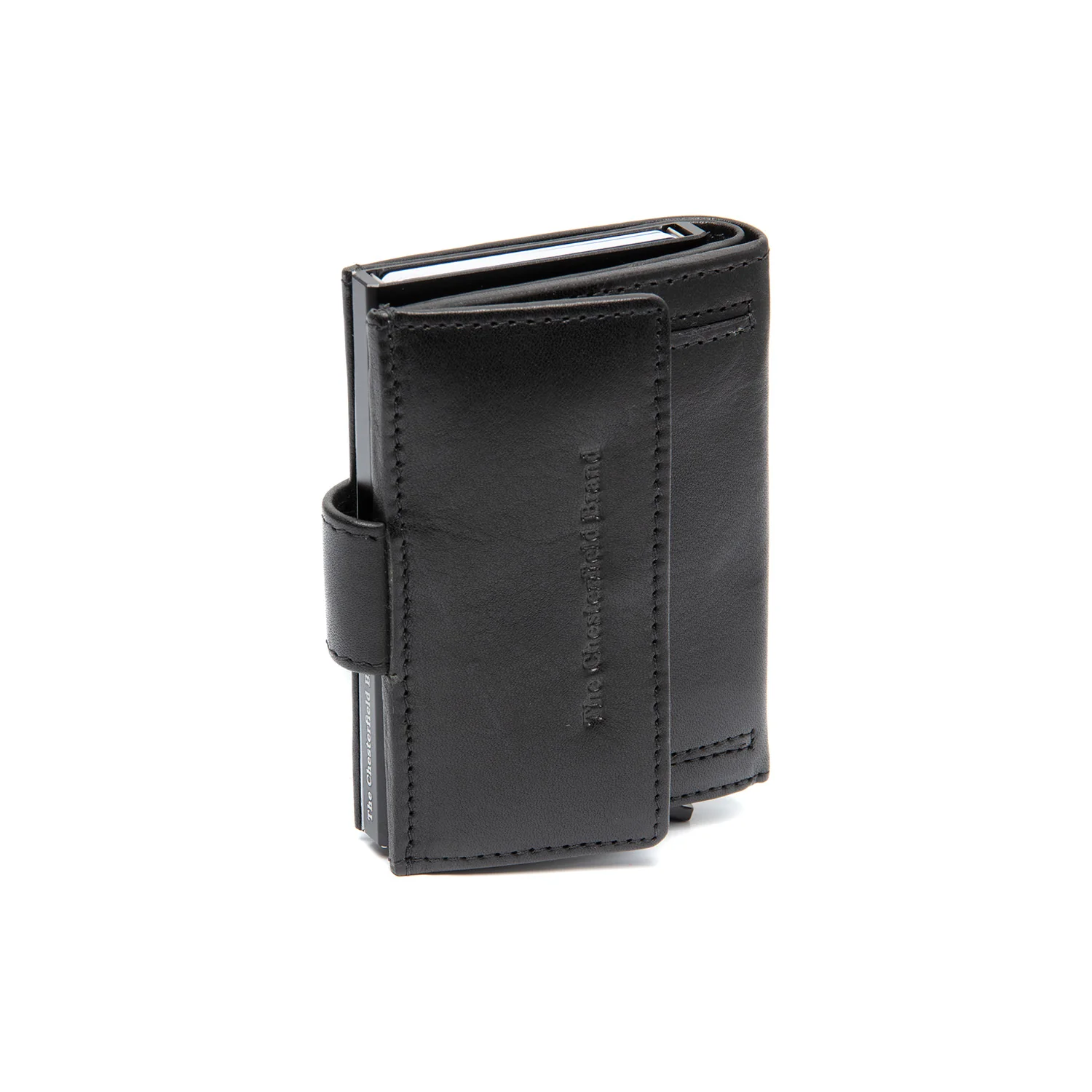Leather Card Holder Black Lesina - Image 5