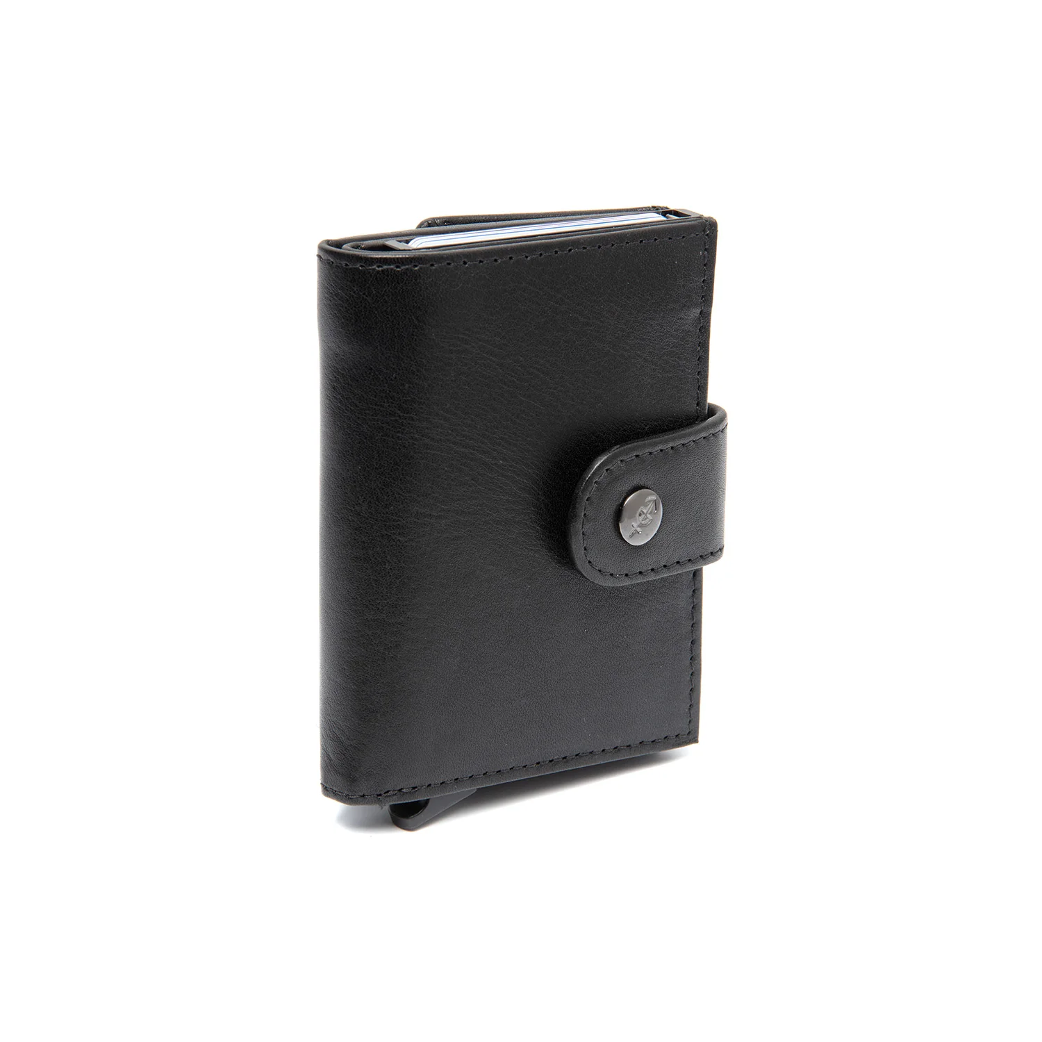 Leather Card Holder Black Lesina - Image 6