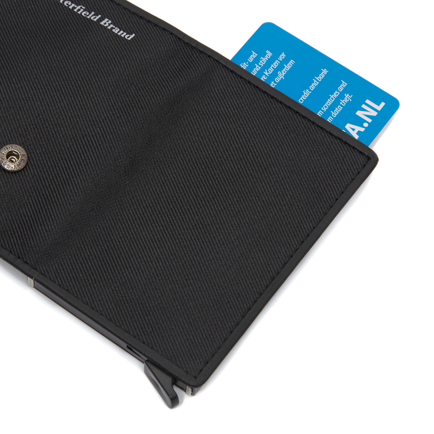 Leather Card Holder Black Sabana - Image 4