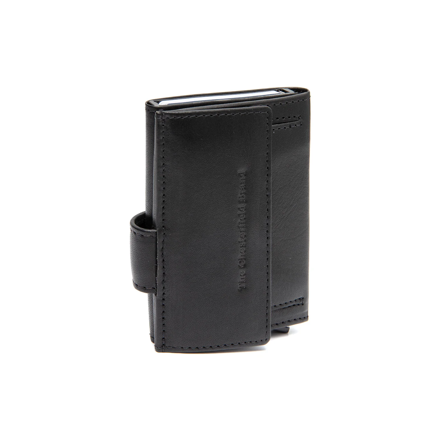Leather Card Holder Black Varrano - Image 7