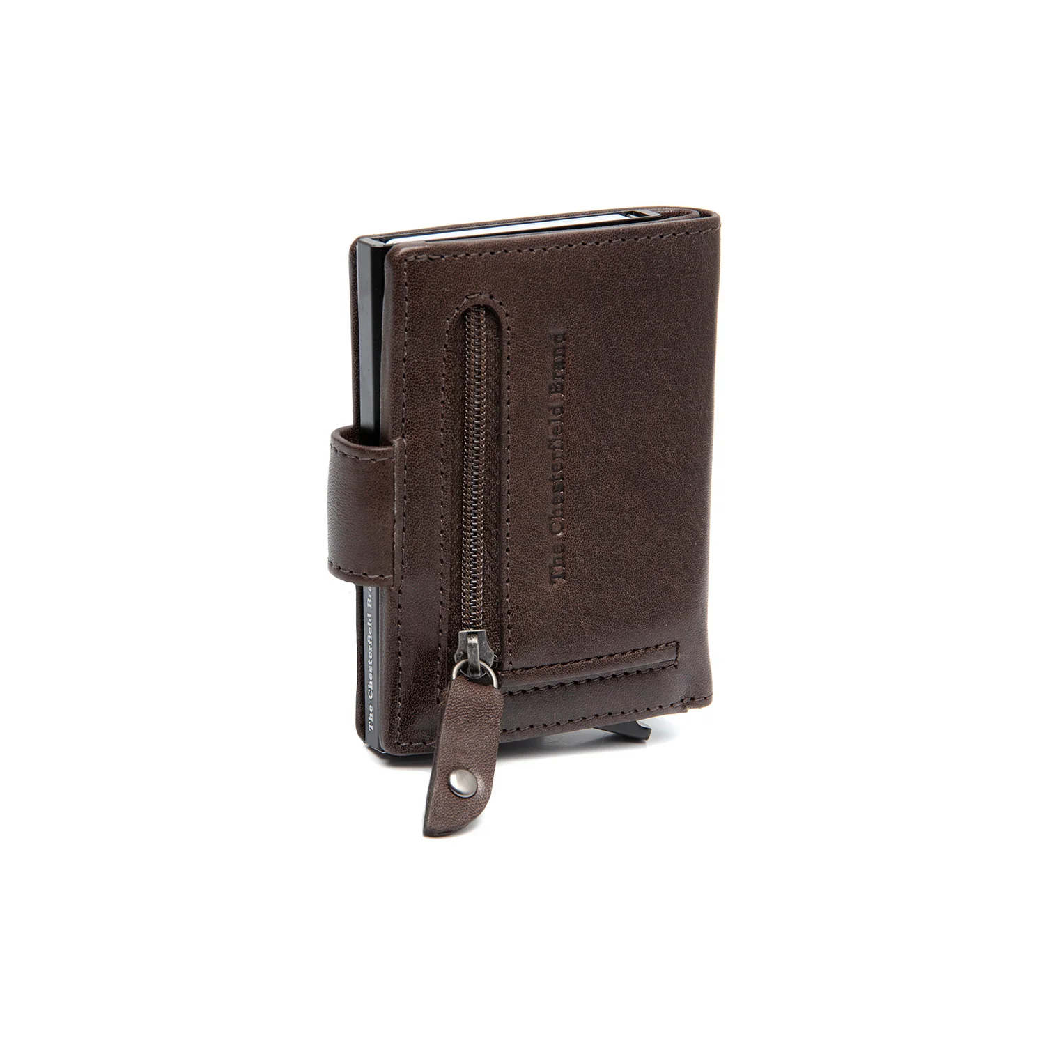 Leather Card Holder Brown Barrea - Image 6