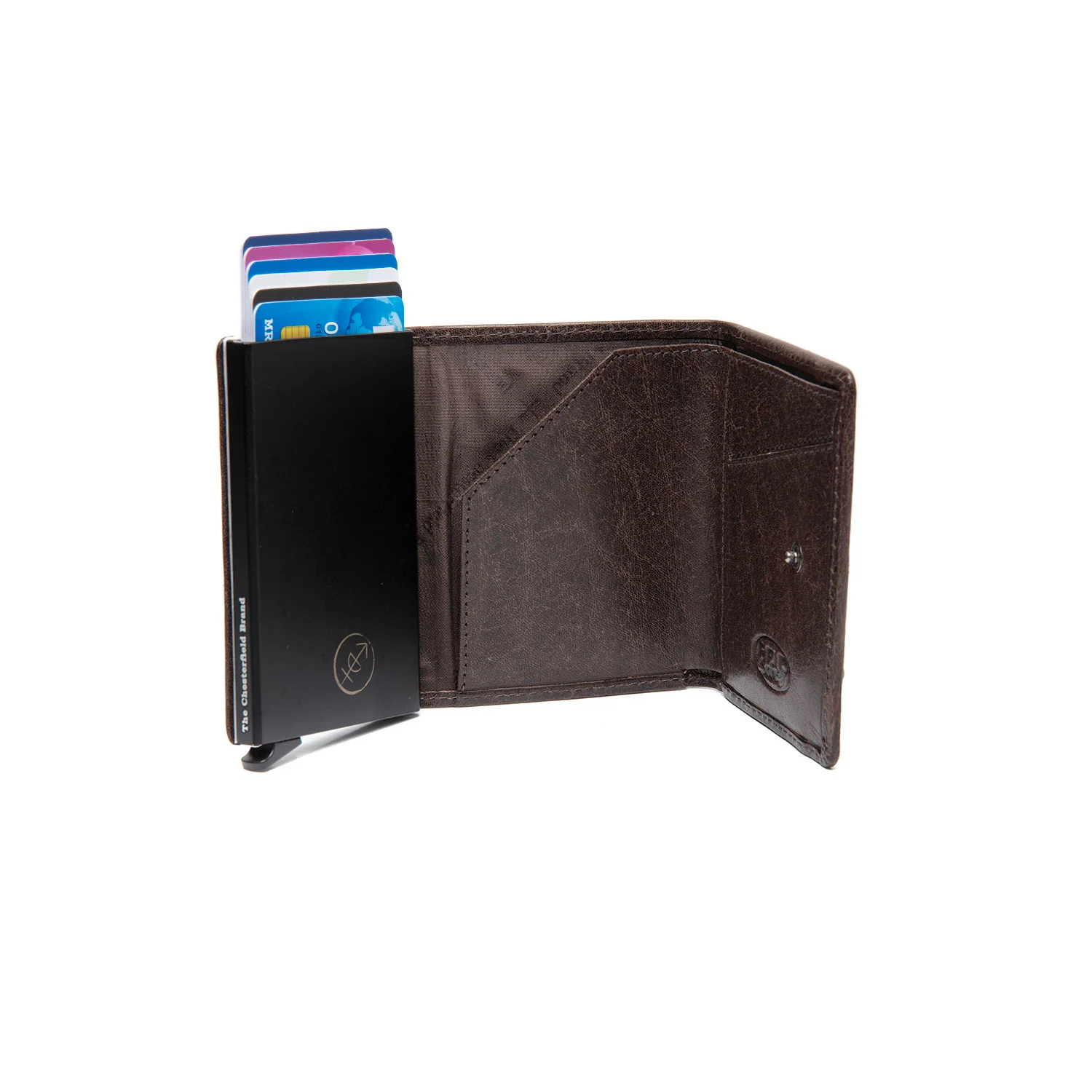 Leather Card Holder Brown Gabriela - Image 2