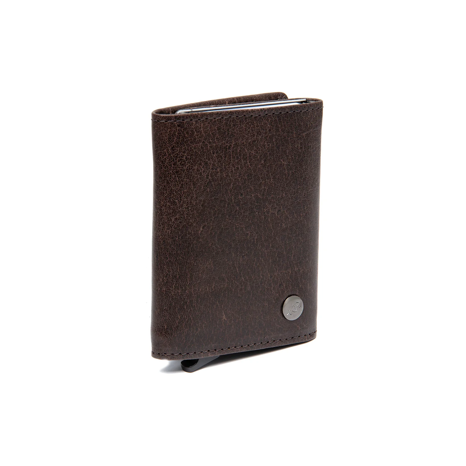 Leather Card Holder Brown Gabriela - Image 6