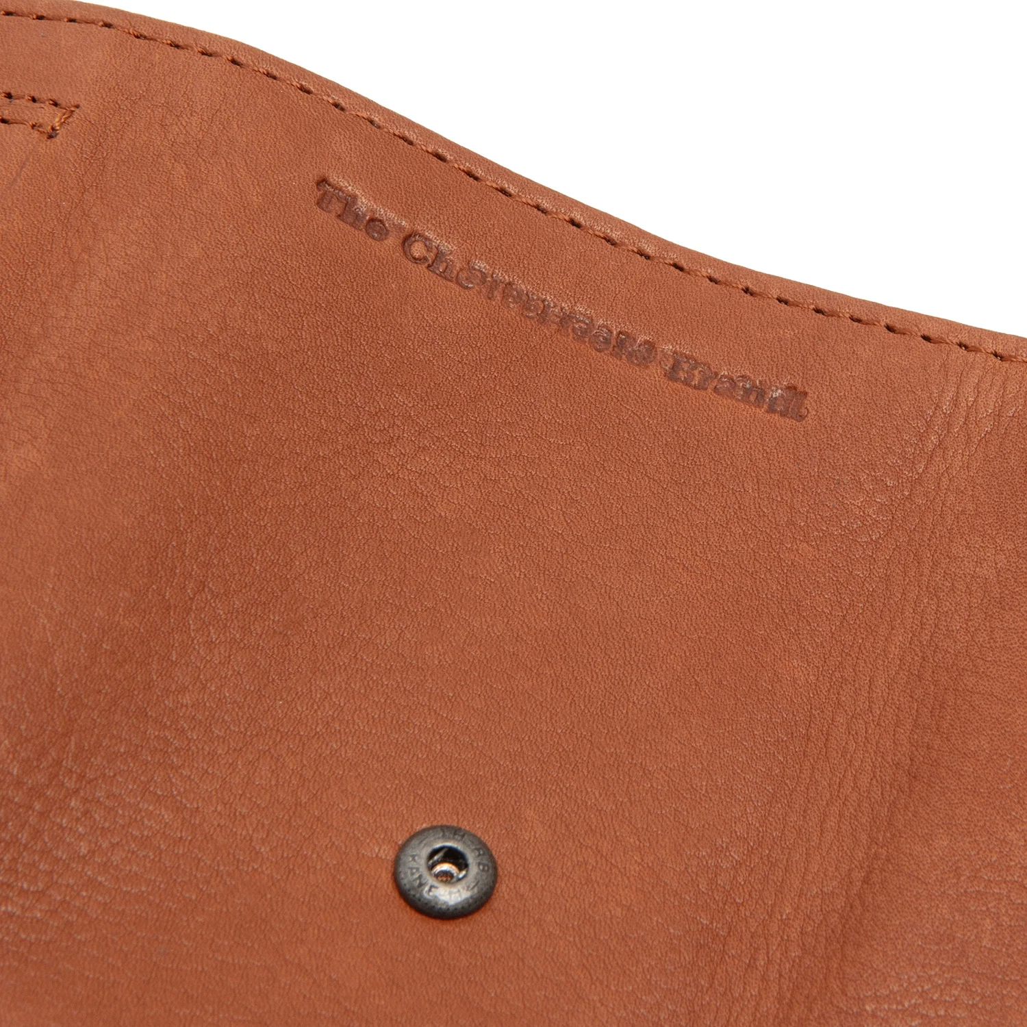 Leather Card Holder Cognac Iriona - Image 4