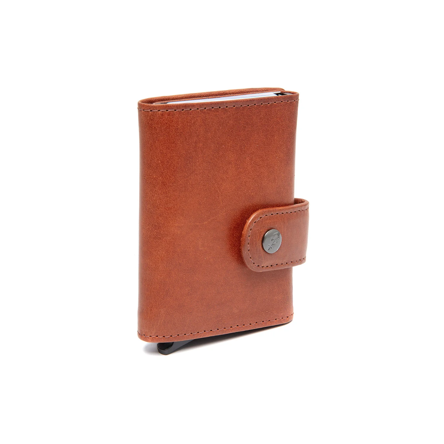 Leather Card Holder Cognac Larino - Image 8
