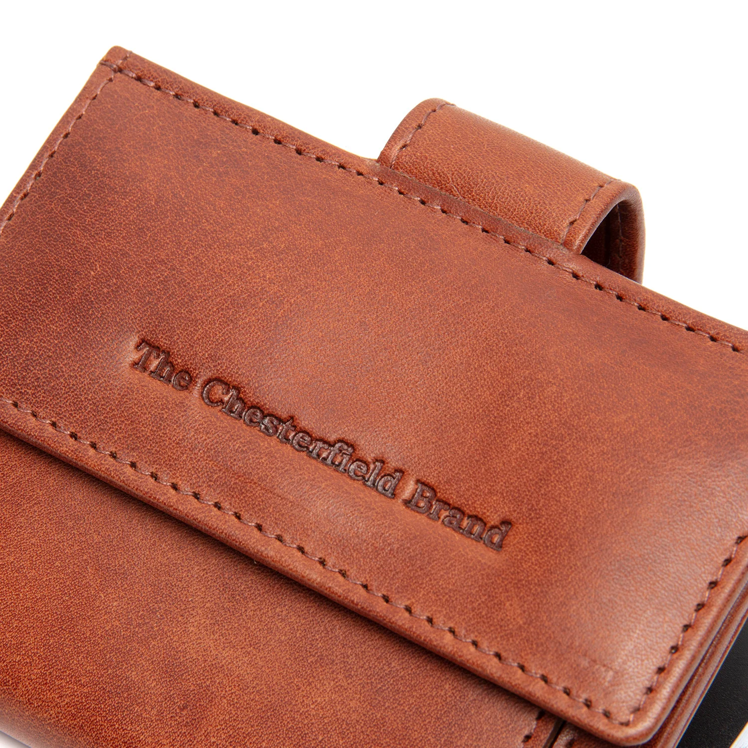 Leather Card Holder Cognac Lesina - Image 5