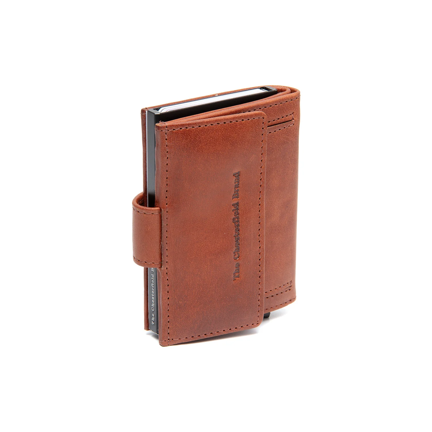 Leather Card Holder Cognac Lesina - Image 6
