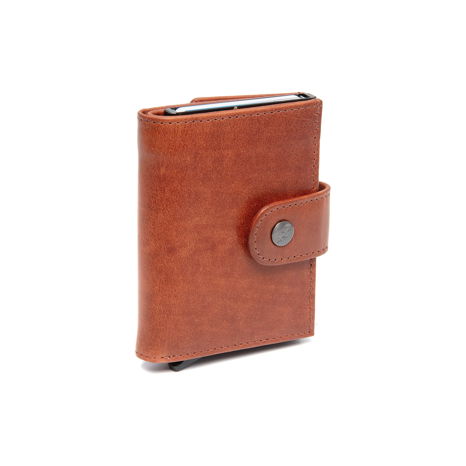 Leather Card Holder Cognac Lesina - Image 7
