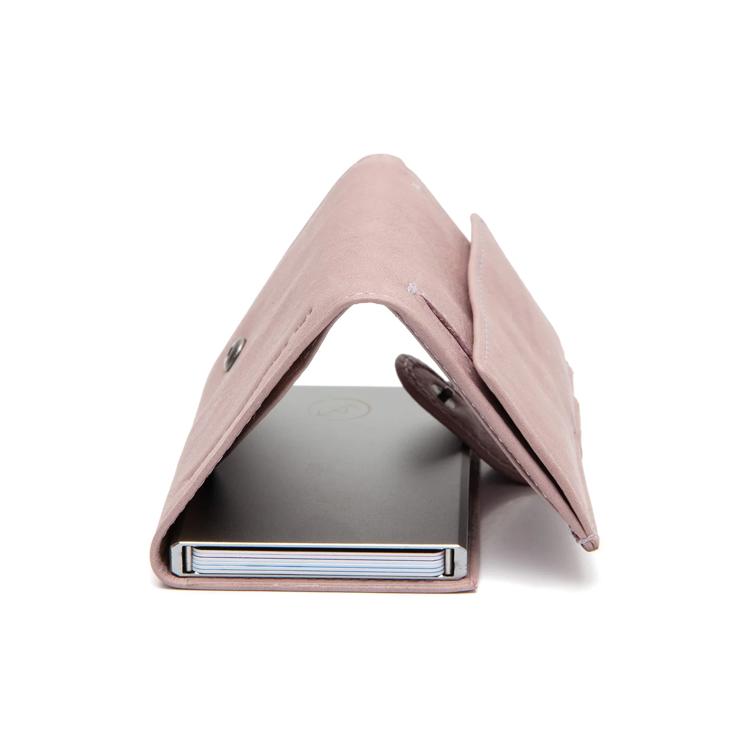 Leather Card Holder Lavender Lilac Iriona - Image 3