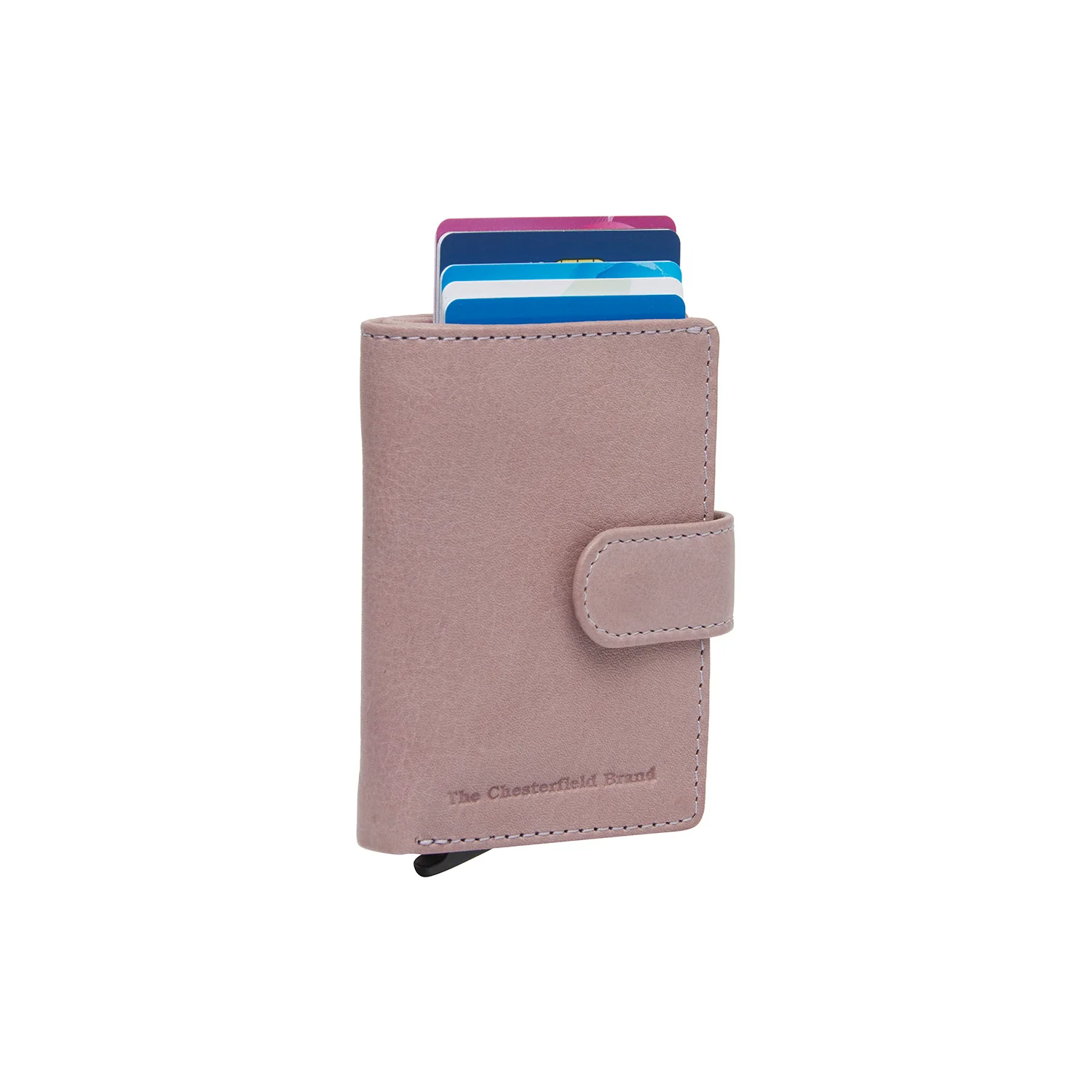 Leather Card Holder Lavender Lilac Kaunas