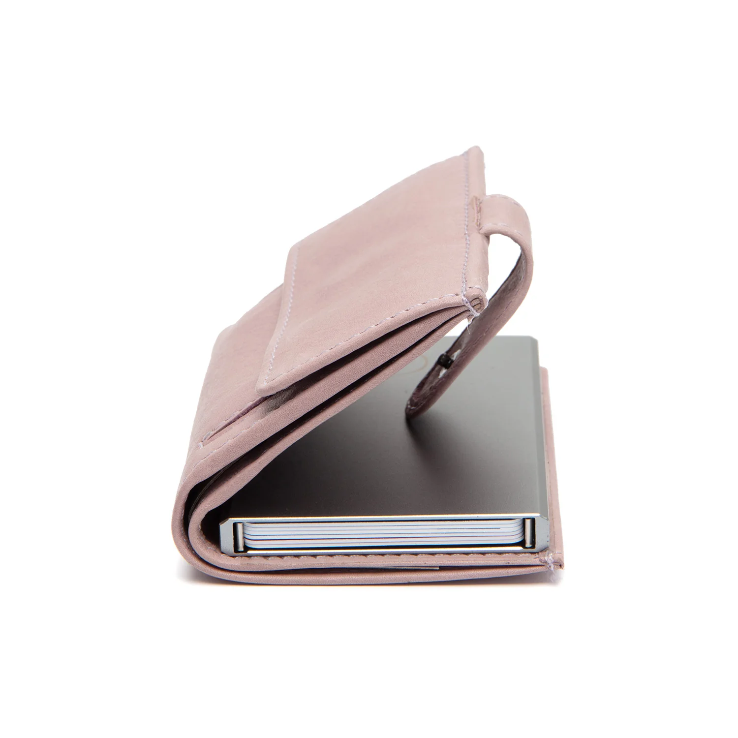 Leather Card Holder Lavender Lilac Torola - Image 4