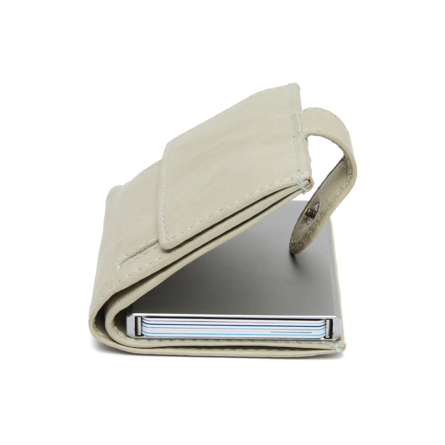 Leather Card Holder Ocean Green Torola - Image 3