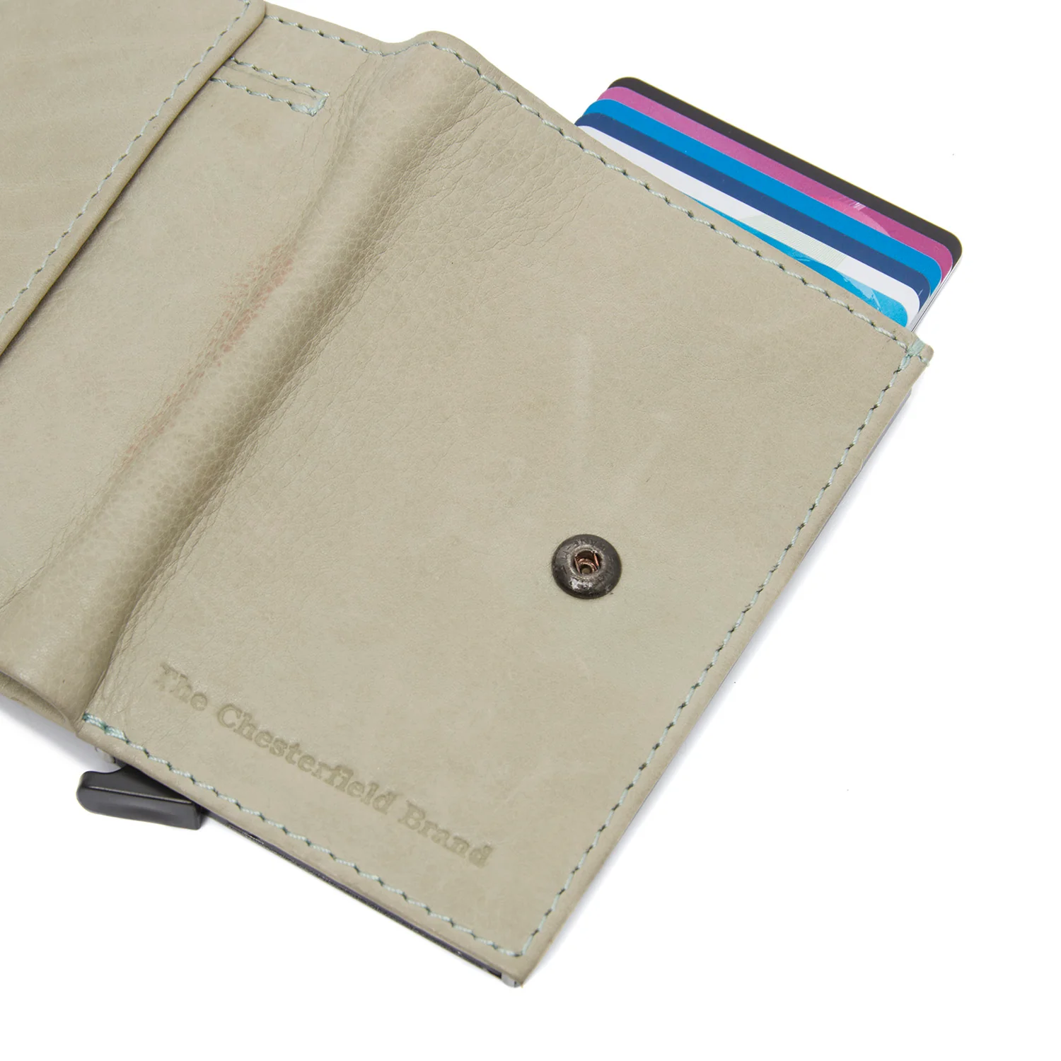 Leather Card Holder Ocean Green Torola - Image 4