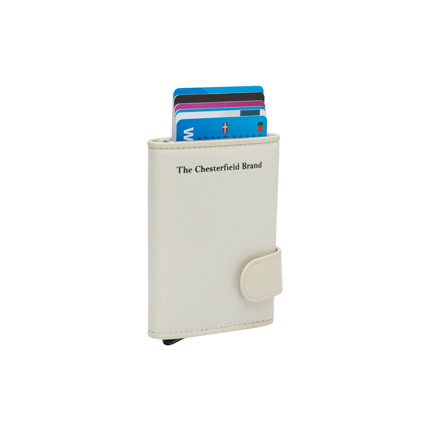 Leather Card Holder Off White Delsbo