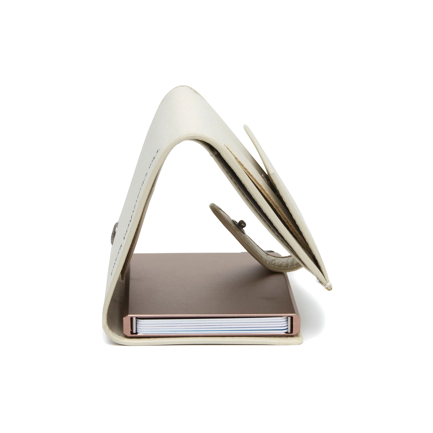 Leather Card Holder Off White Sabana - Image 5