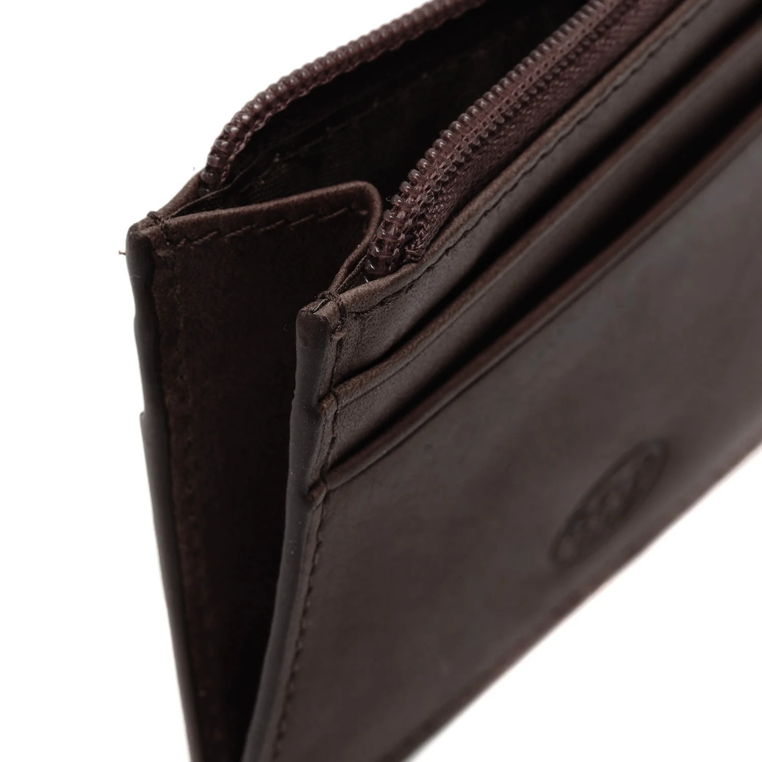 Leather Card Wallet Brown - Image 2