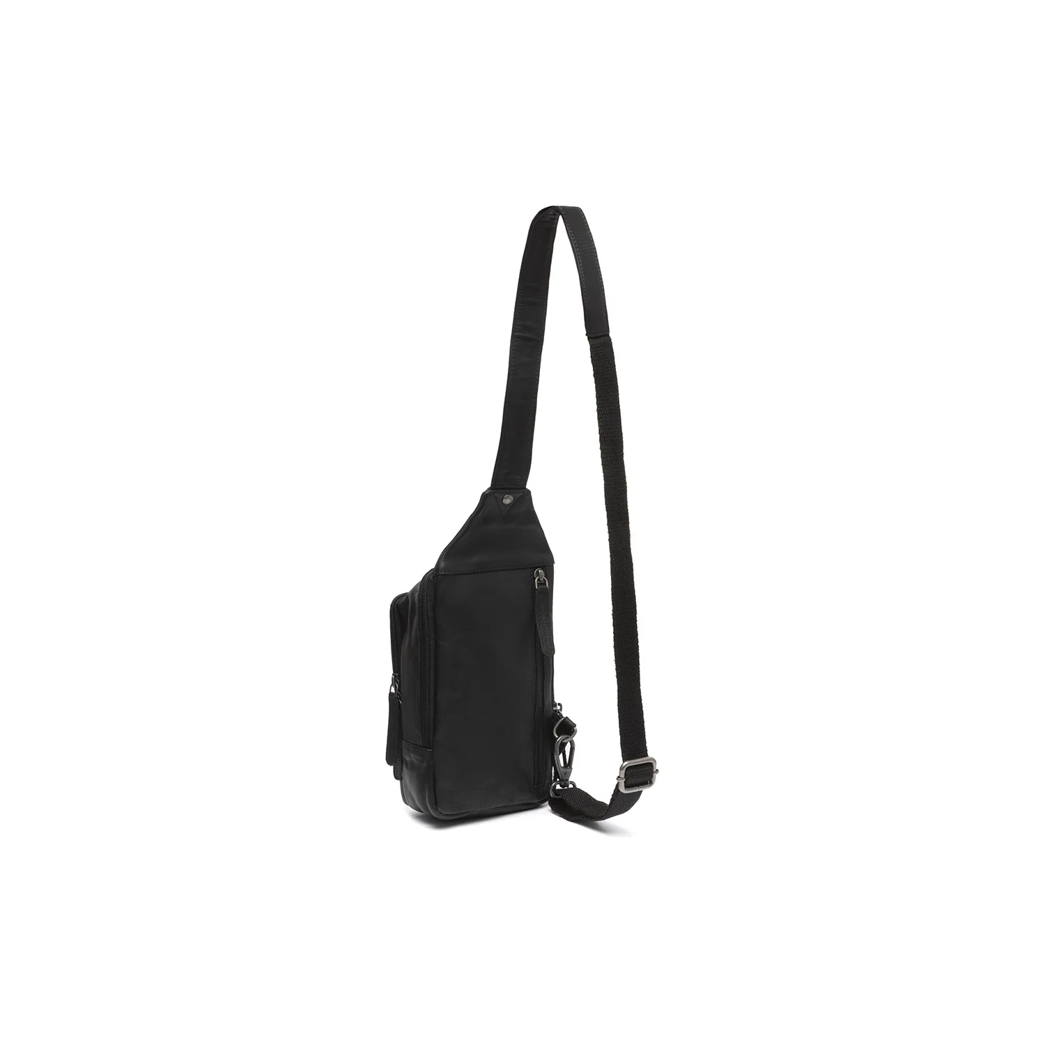 Leather Sling Bag Black Riga - Image 6