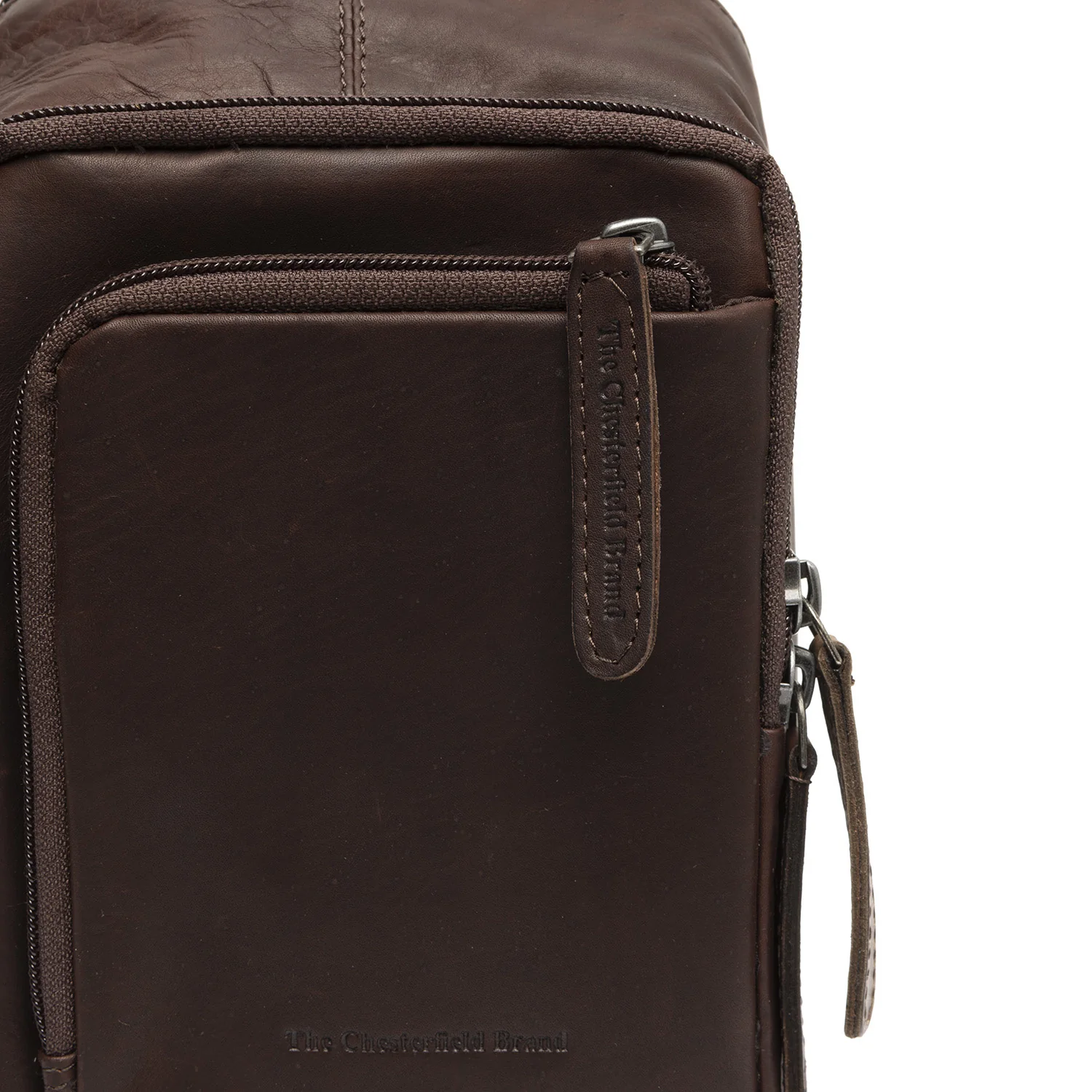 Leather Sling Bag Brown Riga - Image 4