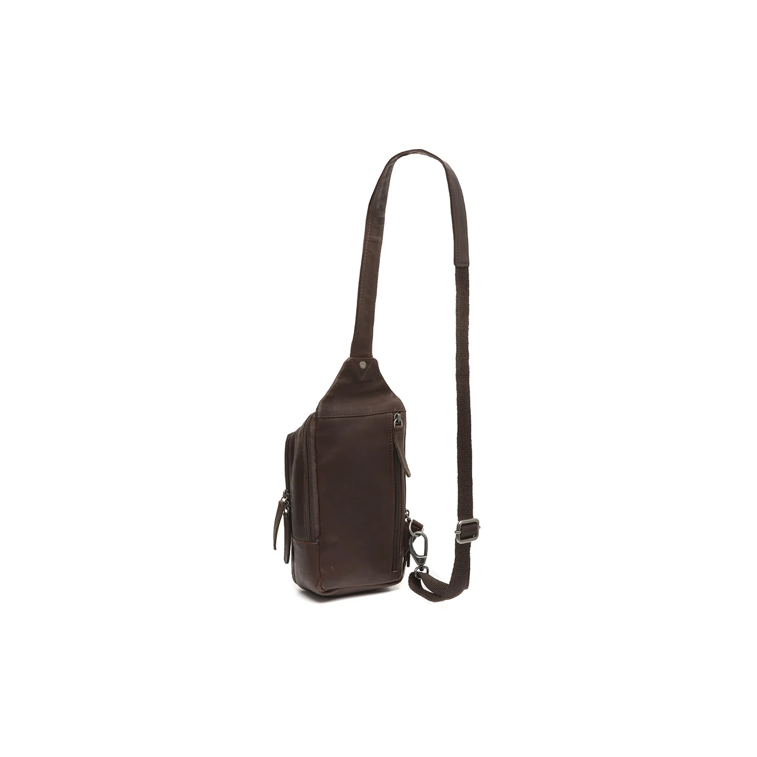 Leather Sling Bag Brown Riga - Image 6