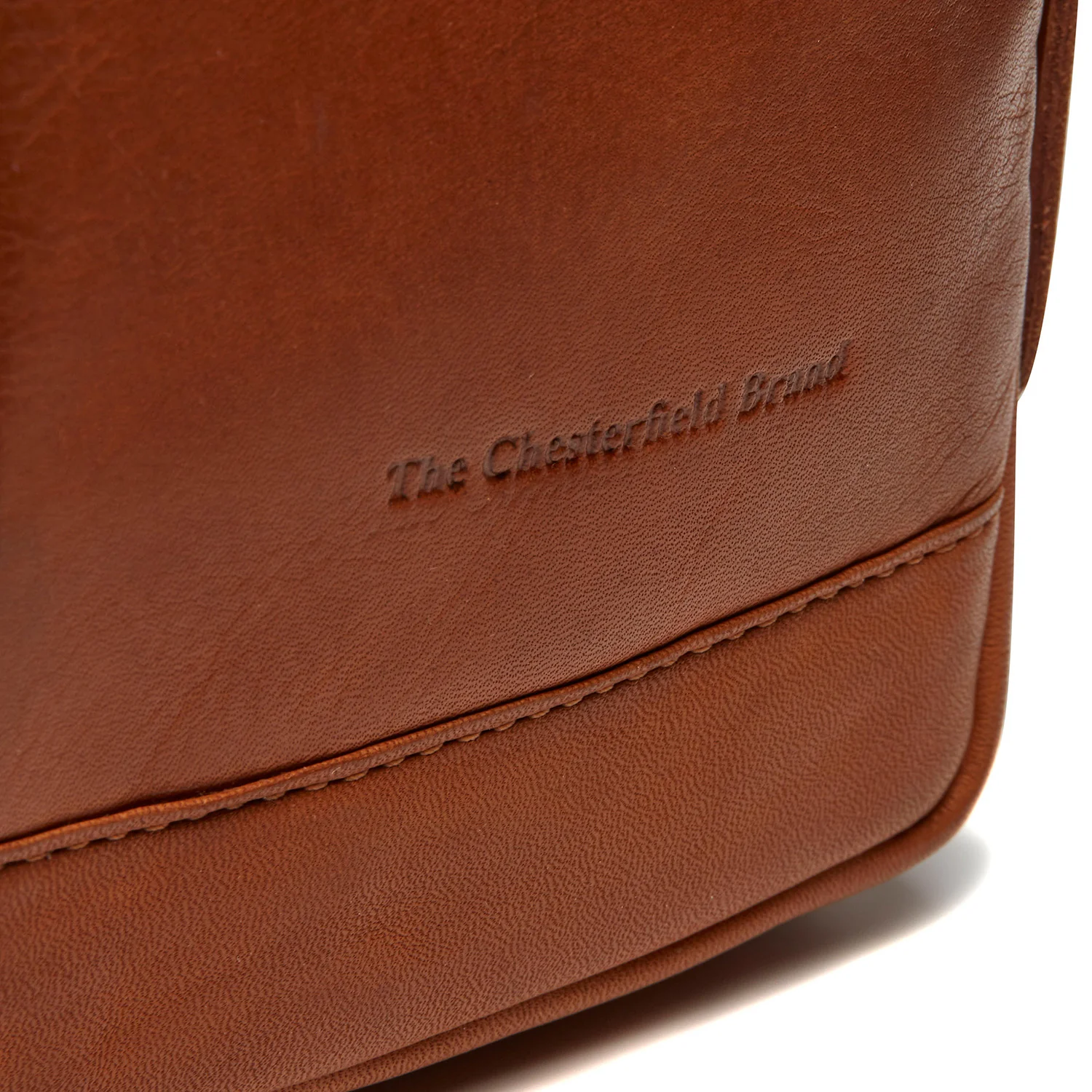 Leather Sling Bag Cognac Riga - Image 6