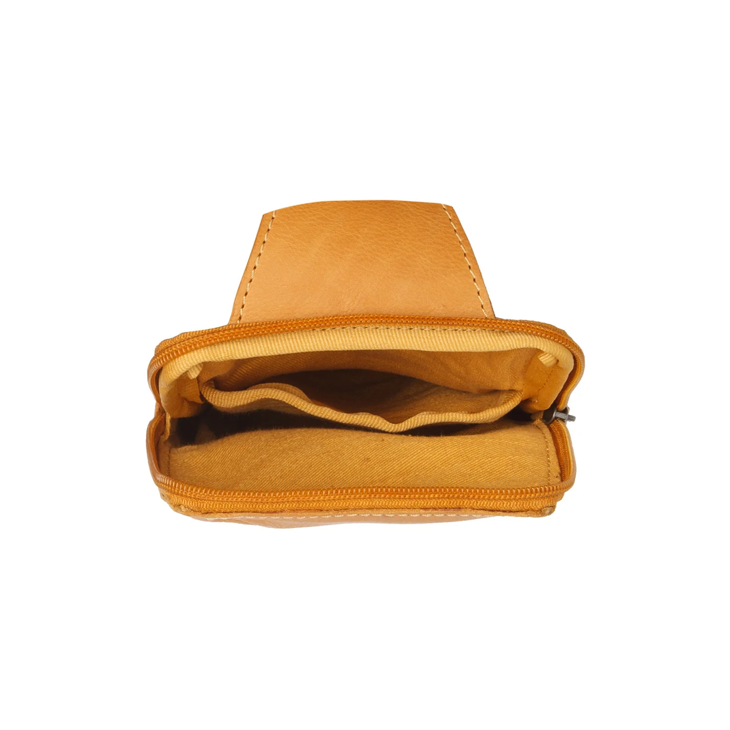 Leather Sling Bag Ocher Yellow Cambridge - Image 3