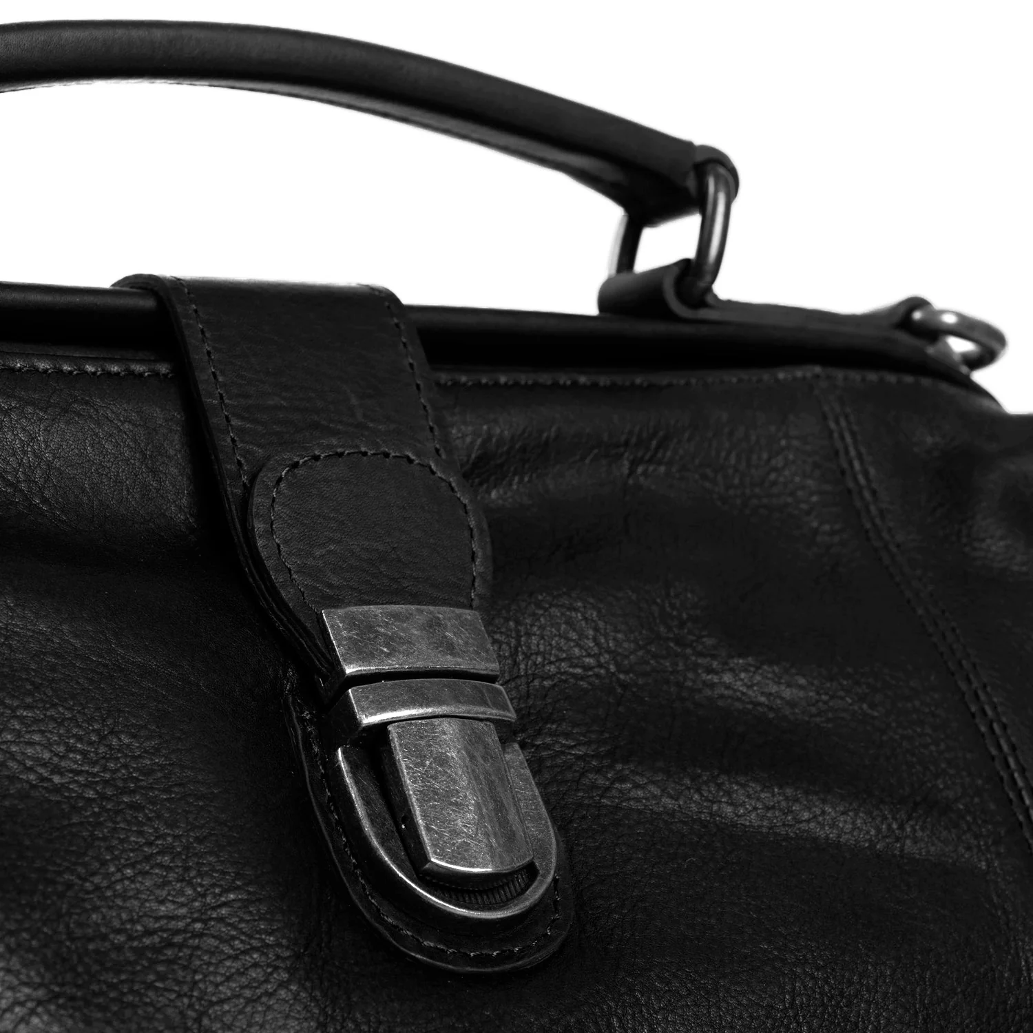 Leather Handbag Black Shaun - Image 5