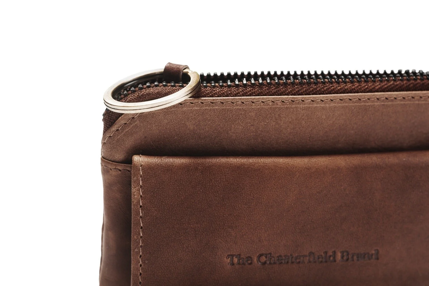 Leather Key Case Brown Oliver - Image 3