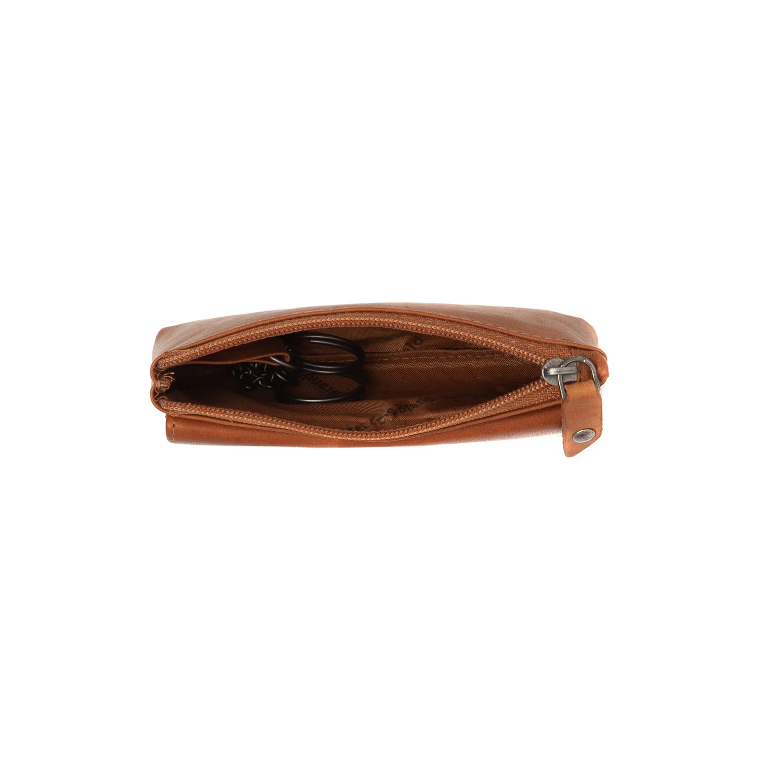 Leather Key Case Cognac Violette - Image 4