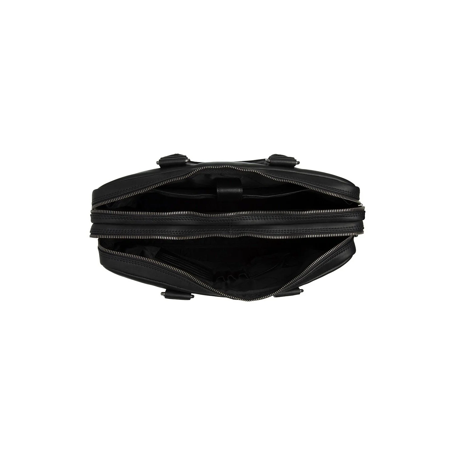 Leather Laptop Bag Black Fabian - Image 4