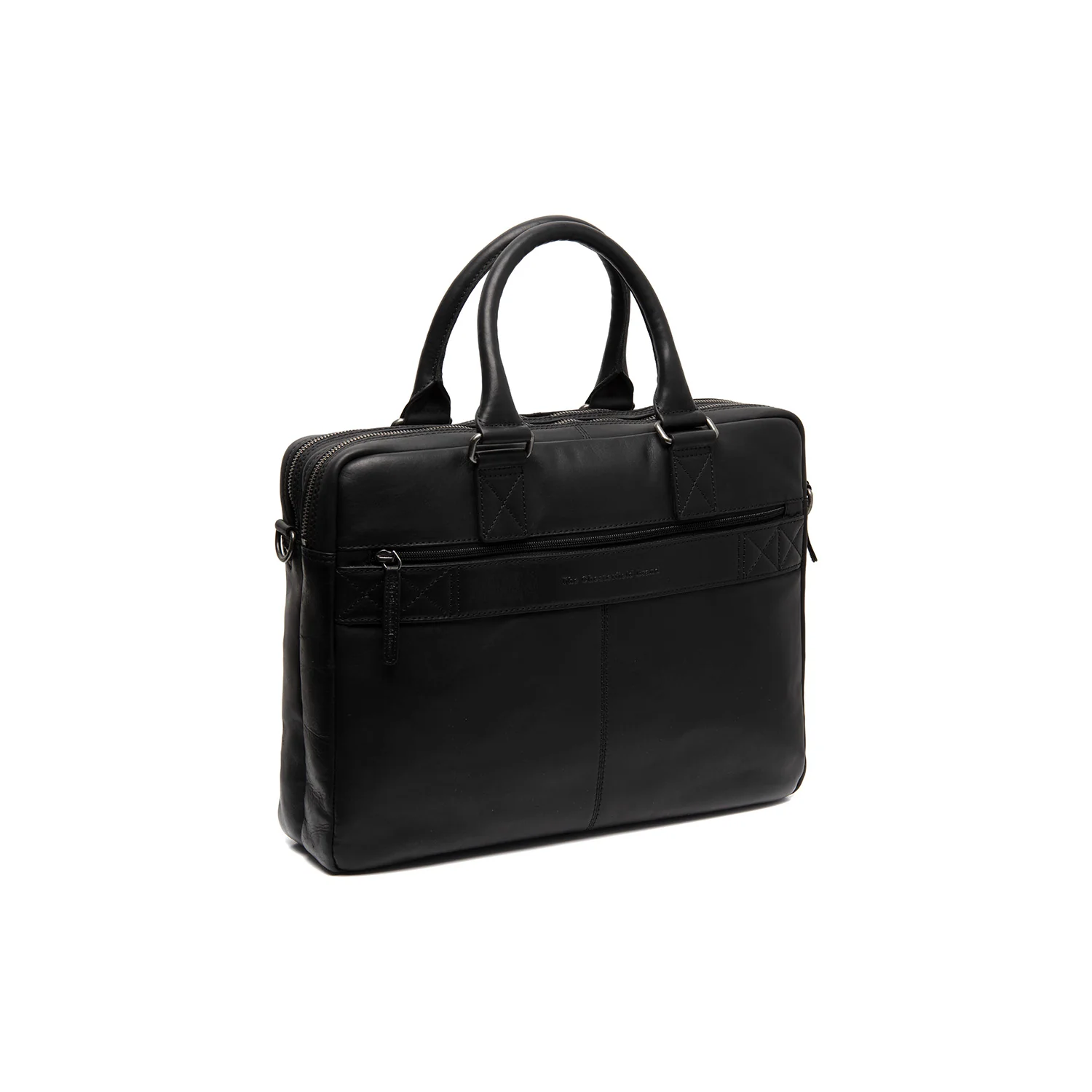 Leather Laptop Bag Black Fabian - Image 6