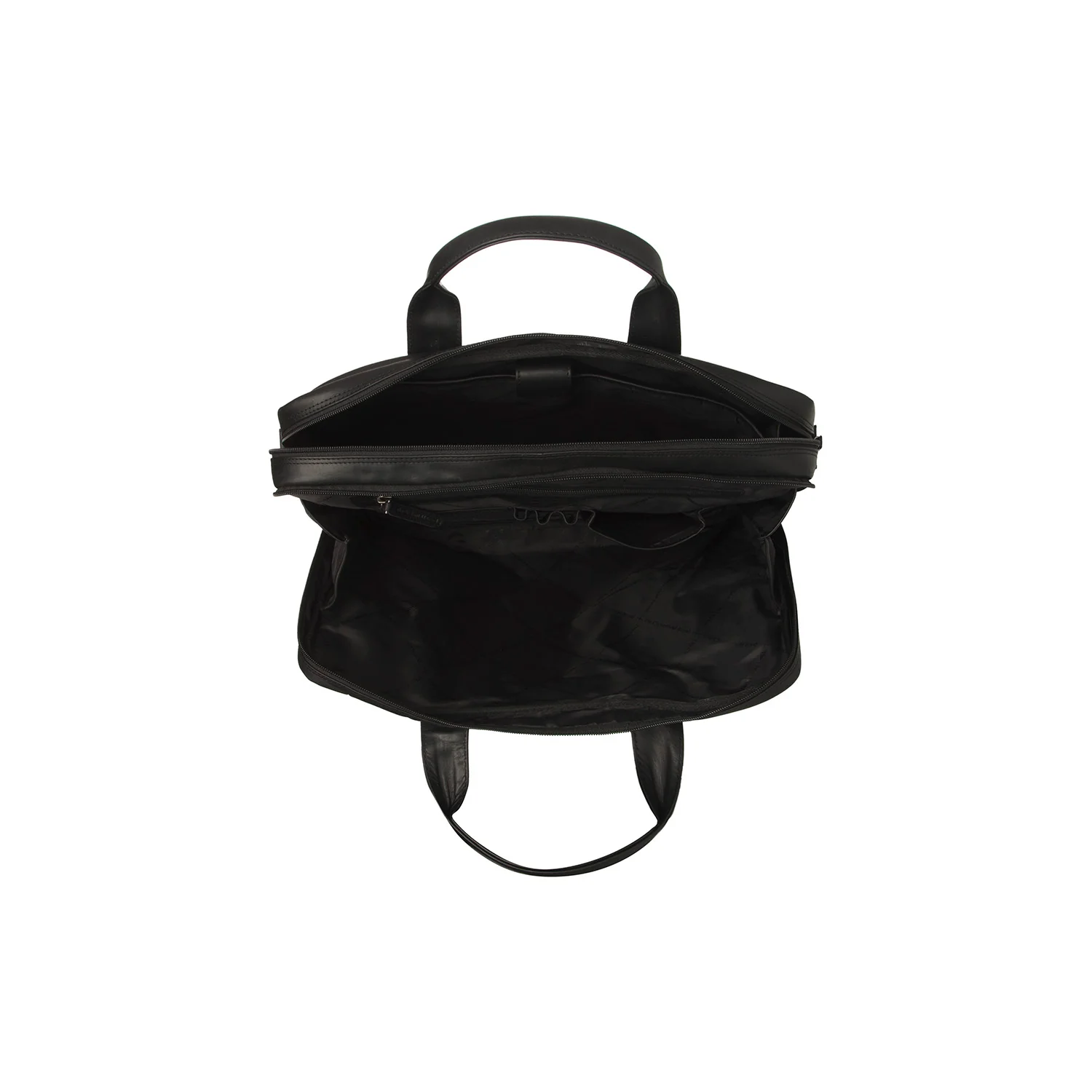 Leather Laptop Bag Black Frazer - Image 6