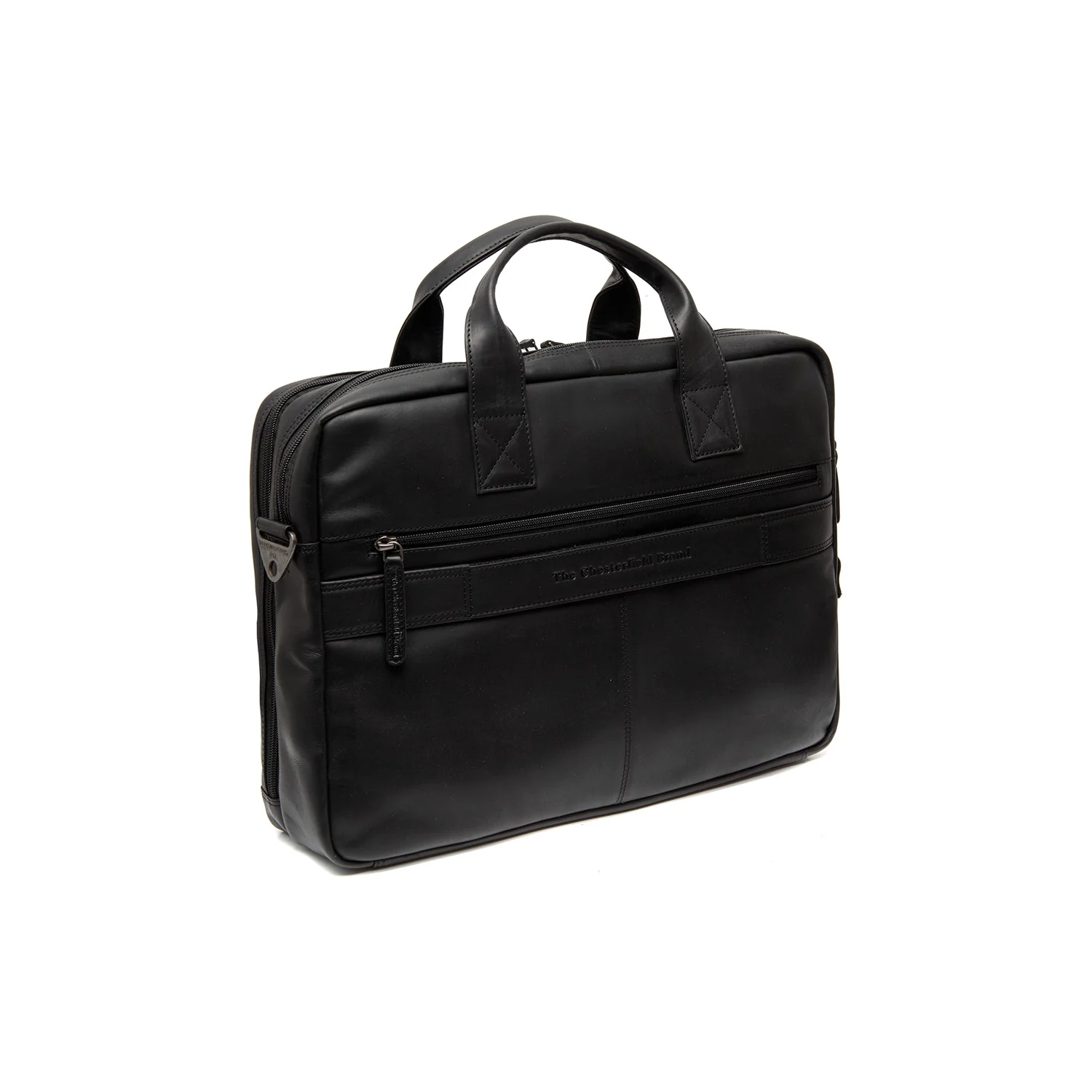 Leather Laptop Bag Black Frazer - Image 8