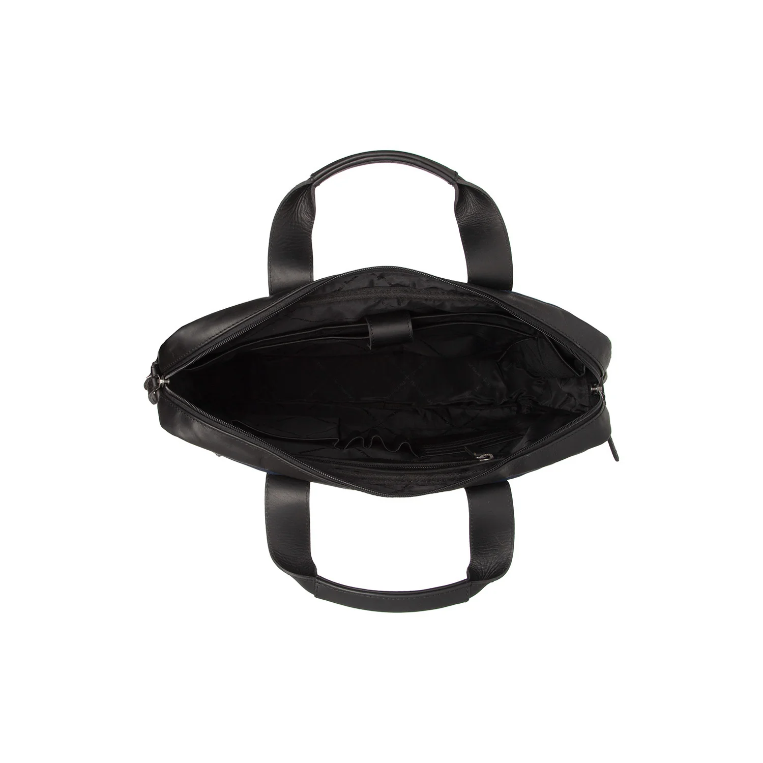 Leather Laptop Bag Black Narvik - Image 4