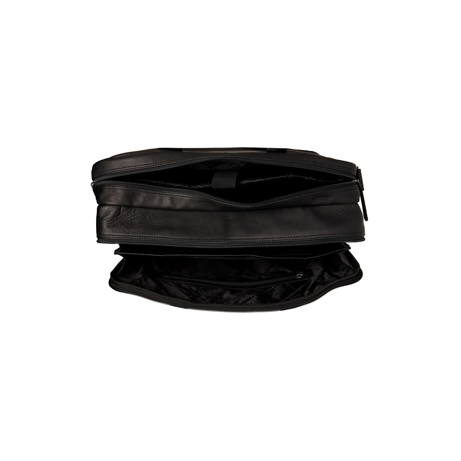 Leather Laptop Bag Black Ryan - Image 4