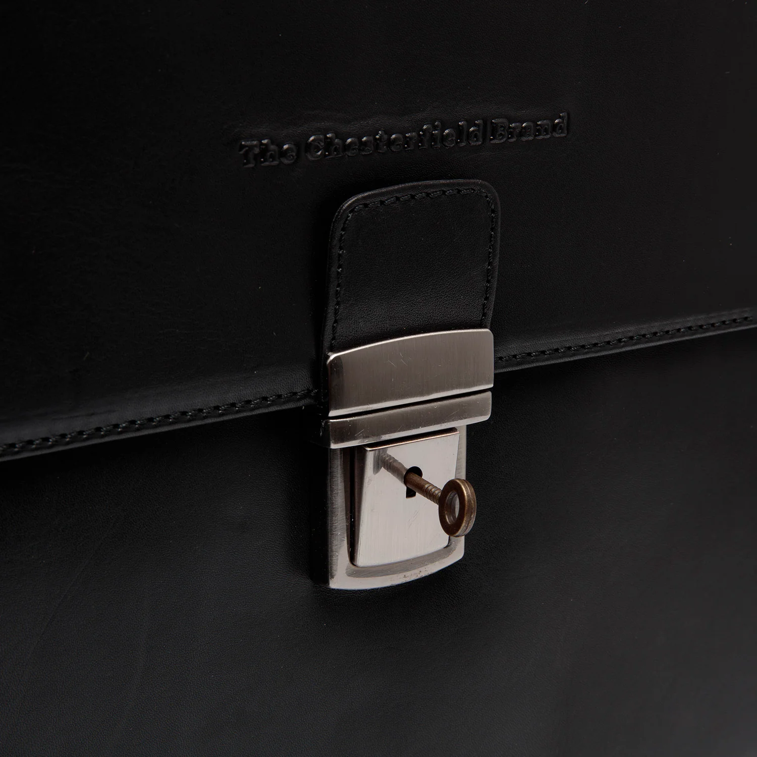 Leather Briefcase Black Salvatore - Image 2